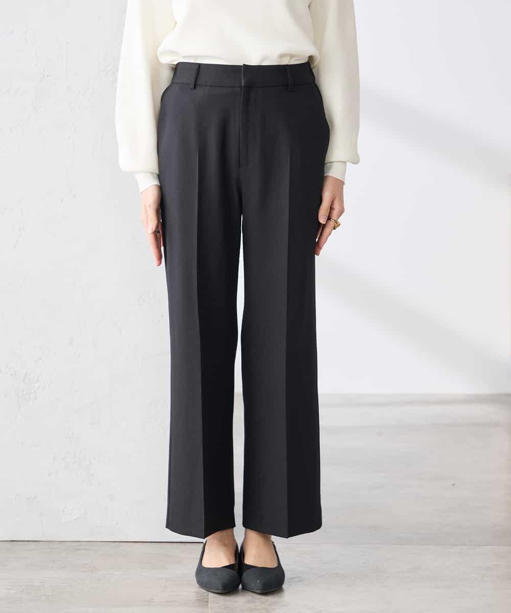 K3LFD02049 a.v.v Elmi(アー・ヴェ・ヴェ) 【低身長サイズ】［支持率NO.1/イージーケア/ストレッチ］スッキリ見えストレートパンツ ピンク