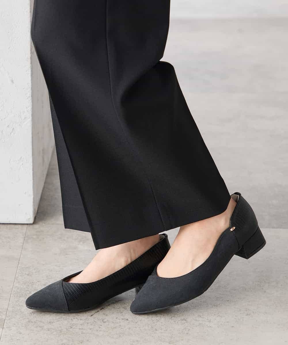 K3LFD02049 a.v.v Elmi(アー・ヴェ・ヴェ) 【低身長サイズ】［支持率NO.1/イージーケア/ストレッチ］スッキリ見えストレートパンツ ピンク