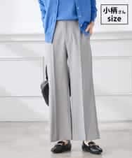 K3LFD02049 a.v.v Elmi(アー・ヴェ・ヴェ) 【低身長サイズ】［支持率NO.1/イージーケア/ストレッチ］スッキリ見えストレートパンツ ライトグレー