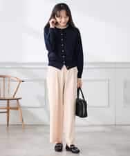 K3LFD03049 a.v.v Elmi(アー・ヴェ・ヴェ) 【低身長サイズ/caho様ご紹介】［支持率NO.1/イージーケア/ストレッチ］スッキリ見えワイドパンツ ピンク