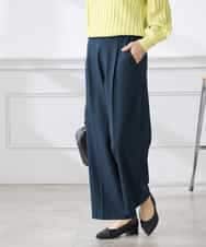 K3LFD03049 a.v.v Elmi(アー・ヴェ・ヴェ) 【低身長サイズ/caho様ご紹介】［支持率NO.1/イージーケア/ストレッチ］スッキリ見えワイドパンツ ピンク