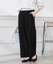 K3LFD03049 a.v.v Elmi(アー・ヴェ・ヴェ) 【低身長サイズ/caho様ご紹介】［支持率NO.1/イージーケア/ストレッチ］スッキリ見えワイドパンツ ピンク