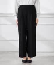 K3LFD03049 a.v.v Elmi(アー・ヴェ・ヴェ) 【低身長サイズ/caho様ご紹介】［支持率NO.1/イージーケア/ストレッチ］スッキリ見えワイドパンツ ピンク