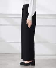 K3LFD03049 a.v.v Elmi(アー・ヴェ・ヴェ) 【低身長サイズ/caho様ご紹介】［支持率NO.1/イージーケア/ストレッチ］スッキリ見えワイドパンツ ピンク