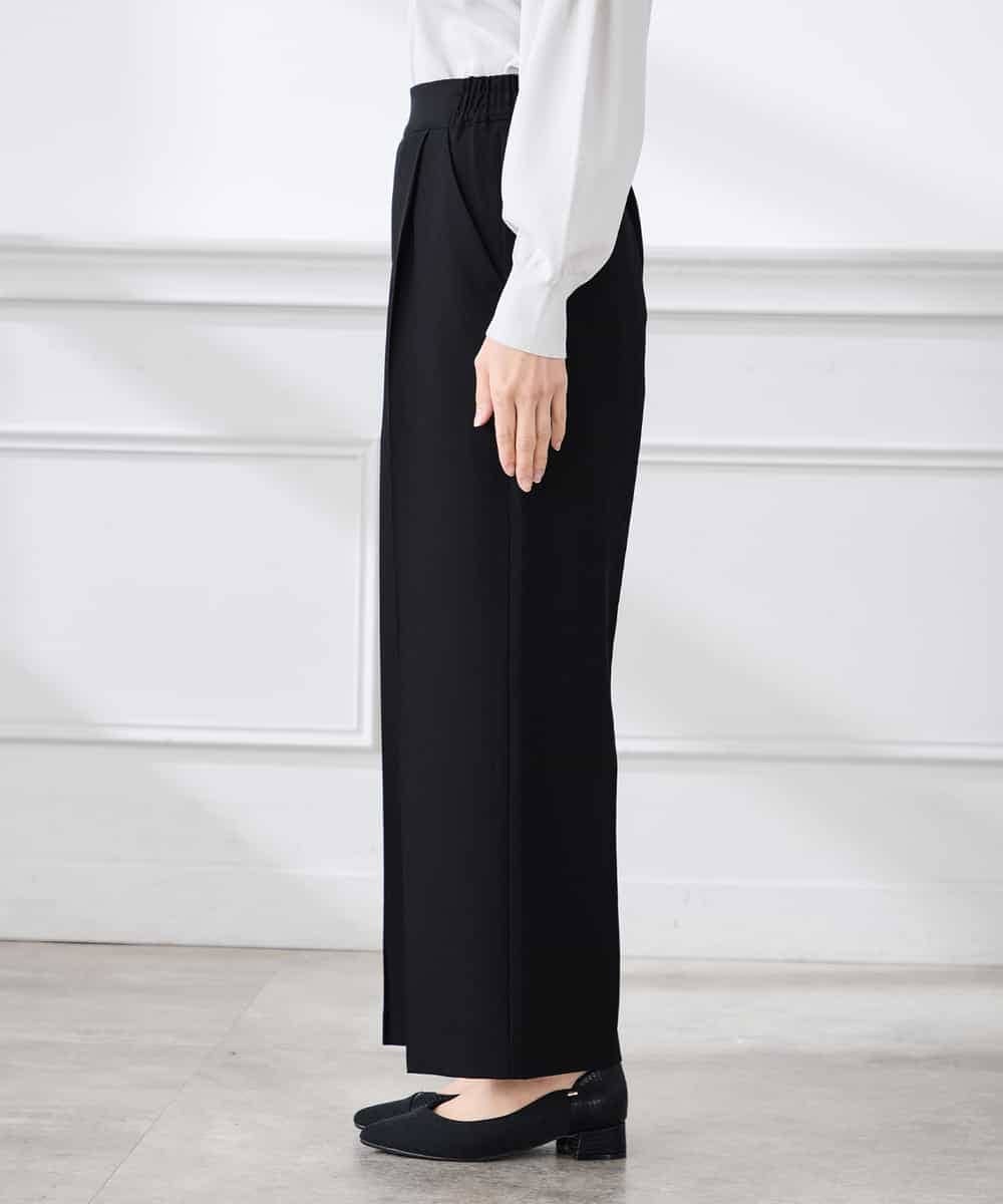 K3LFD03049 a.v.v Elmi(アー・ヴェ・ヴェ) 【低身長サイズ/caho様ご紹介】［支持率NO.1/イージーケア/ストレッチ］スッキリ見えワイドパンツ ピンク