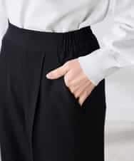 K3LFD03049 a.v.v Elmi(アー・ヴェ・ヴェ) 【低身長サイズ/caho様ご紹介】［支持率NO.1/イージーケア/ストレッチ］スッキリ見えワイドパンツ ピンク