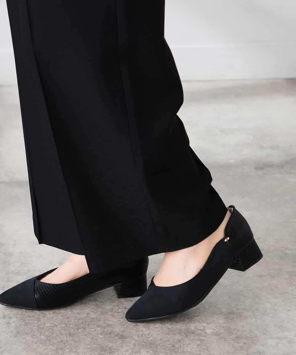 K3LFD03049 a.v.v Elmi(アー・ヴェ・ヴェ) 【低身長サイズ/caho様ご紹介】［支持率NO.1/イージーケア/ストレッチ］スッキリ見えワイドパンツ ピンク