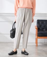 K3LFD04049 a.v.v Elmi(アー・ヴェ・ヴェ) 【低身長サイズ/しい様ご紹介】［支持率NO.1/イージーケア］イージーテーパードパンツ ライトカーキ