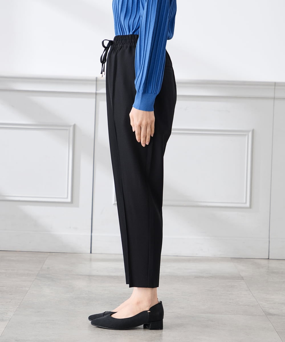 K3LFD04049 a.v.v Elmi(アー・ヴェ・ヴェ) 【低身長サイズ/しい様ご紹介】［支持率NO.1/イージーケア］イージーテーパードパンツ ライトカーキ