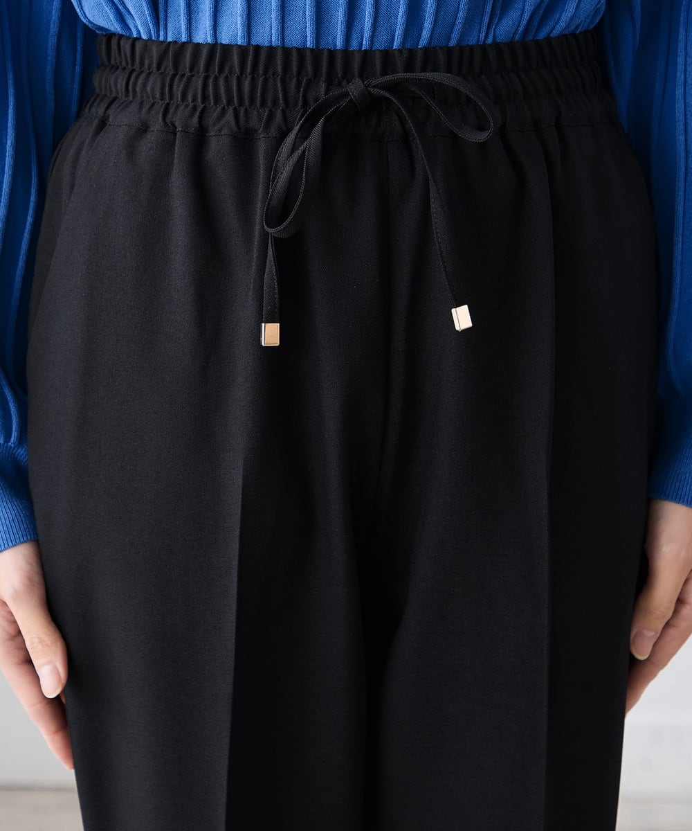 K3LFD04049 a.v.v Elmi(アー・ヴェ・ヴェ) 【低身長サイズ/しい様ご紹介】［支持率NO.1/イージーケア］イージーテーパードパンツ ライトカーキ