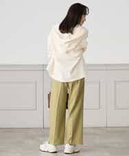 K3LFD05049 a.v.v Elmi(アー・ヴェ・ヴェ) 【低身長サイズ】［支持率NO.1/イージーケア］イージーワイドパンツ ライトカーキ