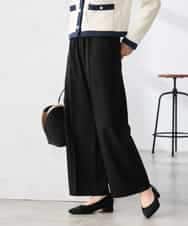 K3LFD05049 a.v.v Elmi(アー・ヴェ・ヴェ) 【低身長サイズ】［支持率NO.1/イージーケア］イージーワイドパンツ ライトカーキ