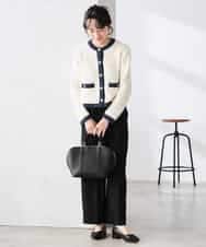 K3LFD05049 a.v.v Elmi(アー・ヴェ・ヴェ) 【低身長サイズ】［支持率NO.1/イージーケア］イージーワイドパンツ ライトカーキ