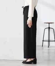 K3LFD05049 a.v.v Elmi(アー・ヴェ・ヴェ) 【低身長サイズ】［支持率NO.1/イージーケア］イージーワイドパンツ ライトカーキ