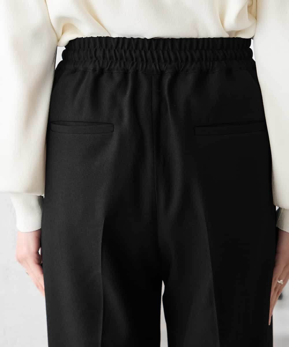 K3LFD05049 a.v.v Elmi(アー・ヴェ・ヴェ) 【低身長サイズ】［支持率NO.1/イージーケア］イージーワイドパンツ ライトカーキ