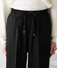 K3LFD05049 a.v.v Elmi(アー・ヴェ・ヴェ) 【低身長サイズ】［支持率NO.1/イージーケア］イージーワイドパンツ ライトカーキ