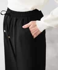 K3LFD05049 a.v.v Elmi(アー・ヴェ・ヴェ) 【低身長サイズ】［支持率NO.1/イージーケア］イージーワイドパンツ ライトカーキ