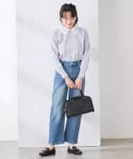 K3LFD08059 a.v.v Elmi(アー・ヴェ・ヴェ) 【低身長サイズ】ストレートデニムパンツ ライトブルー