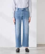 K3LFD08059 a.v.v Elmi(アー・ヴェ・ヴェ) 【低身長サイズ】ストレートデニムパンツ ライトブルー