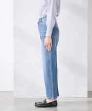 K3LFD08059 a.v.v Elmi(アー・ヴェ・ヴェ) 【低身長サイズ】ストレートデニムパンツ ライトブルー