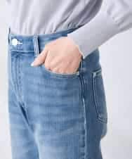 K3LFD08059 a.v.v Elmi(アー・ヴェ・ヴェ) 【低身長サイズ】ストレートデニムパンツ ライトブルー