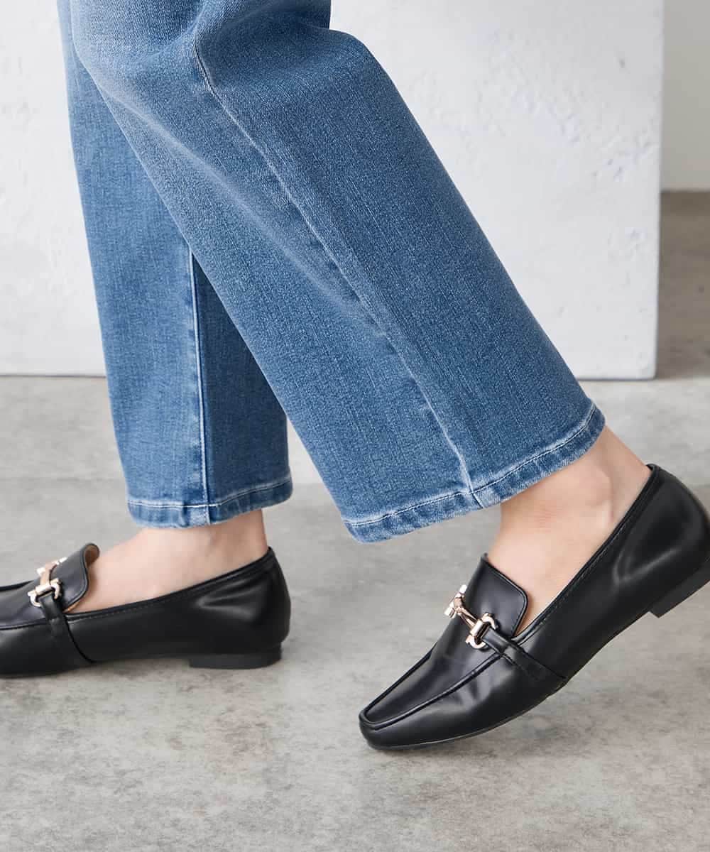 K3LFD08059 a.v.v Elmi(アー・ヴェ・ヴェ) 【低身長サイズ】ストレートデニムパンツ ライトブルー