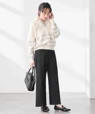 K3LFD10059 a.v.v Elmi(アー・ヴェ・ヴェ) 【低身長サイズ】ワイドデニムパンツ ブルー