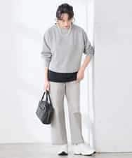 K3LFD10059 a.v.v Elmi(アー・ヴェ・ヴェ) 【低身長サイズ】ワイドデニムパンツ ブルー