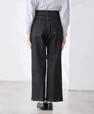 K3LFD10059 a.v.v Elmi(アー・ヴェ・ヴェ) 【低身長サイズ】ワイドデニムパンツ ブルー