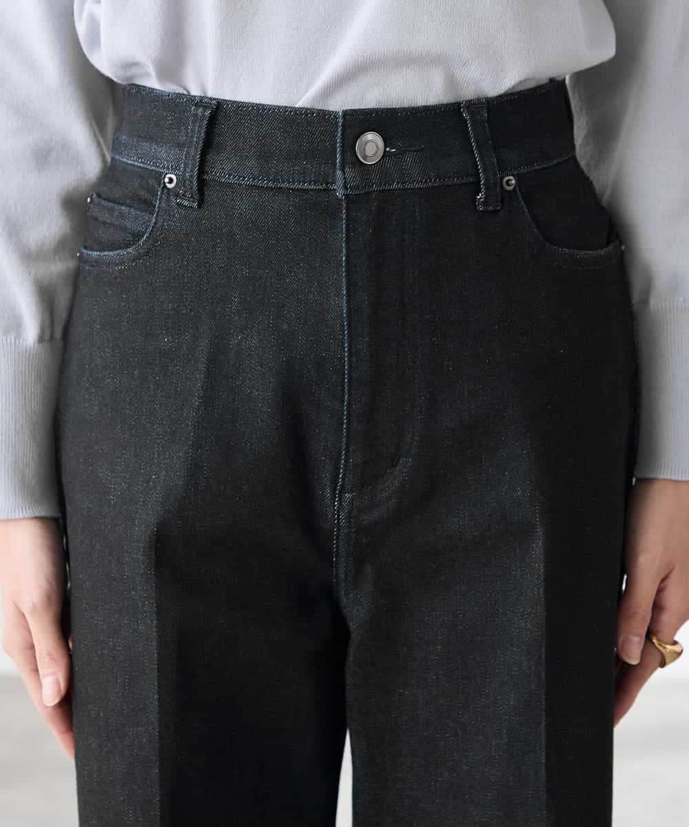 K3LFD10059 a.v.v Elmi(アー・ヴェ・ヴェ) 【低身長サイズ】ワイドデニムパンツ ブルー