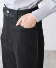 K3LFD10059 a.v.v Elmi(アー・ヴェ・ヴェ) 【低身長サイズ】ワイドデニムパンツ ブルー