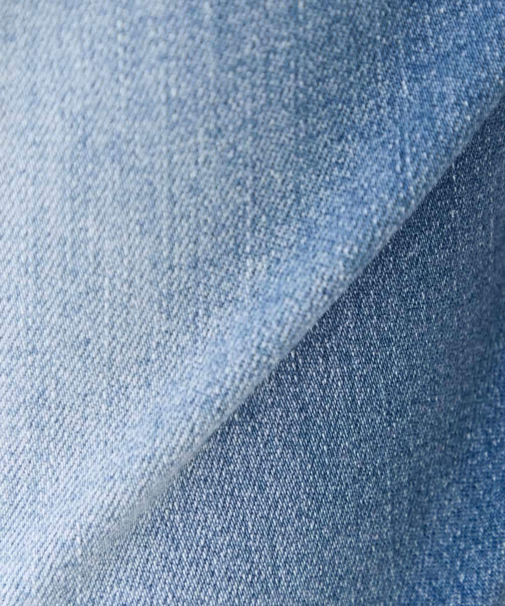 K3LFD10059 a.v.v Elmi(アー・ヴェ・ヴェ) 【低身長サイズ】ワイドデニムパンツ ブルー