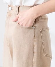 K3LFD27059 a.v.v Elmi(アー・ヴェ・ヴェ) 【低身長サイズ】ワイドデニムパンツ ベージュ