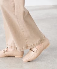 K3LFD27059 a.v.v Elmi(アー・ヴェ・ヴェ) 【低身長サイズ】ワイドデニムパンツ ベージュ