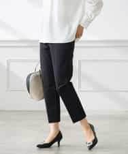 K3LFD28054 a.v.v Elmi(アー・ヴェ・ヴェ) 【低身長サイズ】センタープレススリムパンツ ホワイト