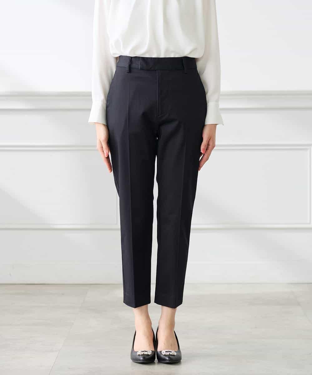 K3LFD28054 a.v.v Elmi(アー・ヴェ・ヴェ) 【低身長サイズ】センタープレススリムパンツ ホワイト