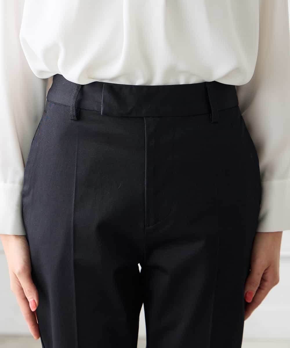 K3LFD28054 a.v.v Elmi(アー・ヴェ・ヴェ) 【低身長サイズ】センタープレススリムパンツ ホワイト