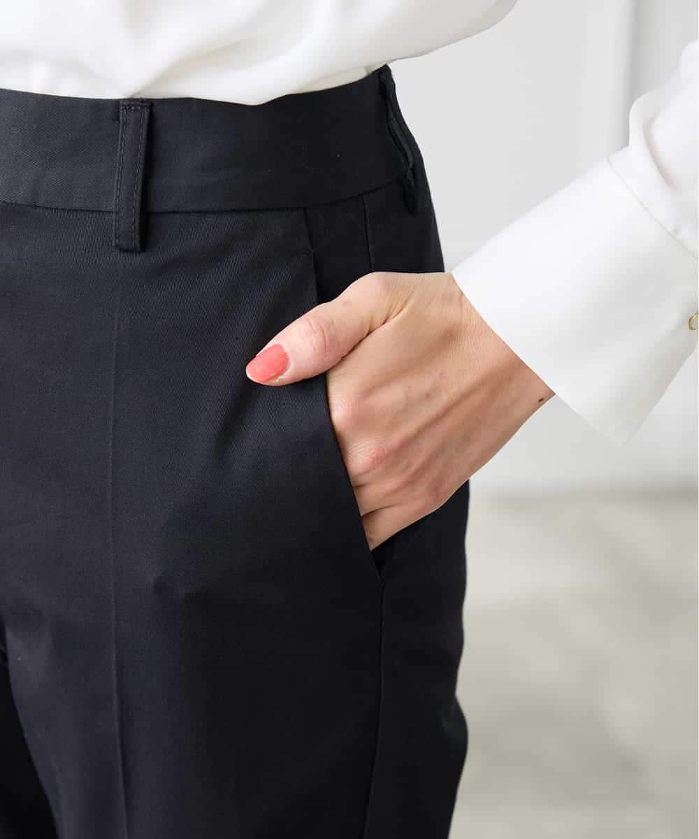 K3LFD28054 a.v.v Elmi(アー・ヴェ・ヴェ) 【低身長サイズ】センタープレススリムパンツ ホワイト