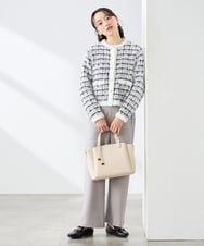 K3LFD31059 a.v.v Elmi(アー・ヴェ・ヴェ) 【低身長サイズ】【洗える】バイアスイージーパンツ ベージュ