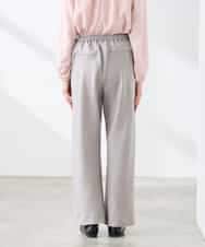 K3LFD31059 a.v.v Elmi(アー・ヴェ・ヴェ) 【低身長サイズ】【洗える】バイアスイージーパンツ ベージュ