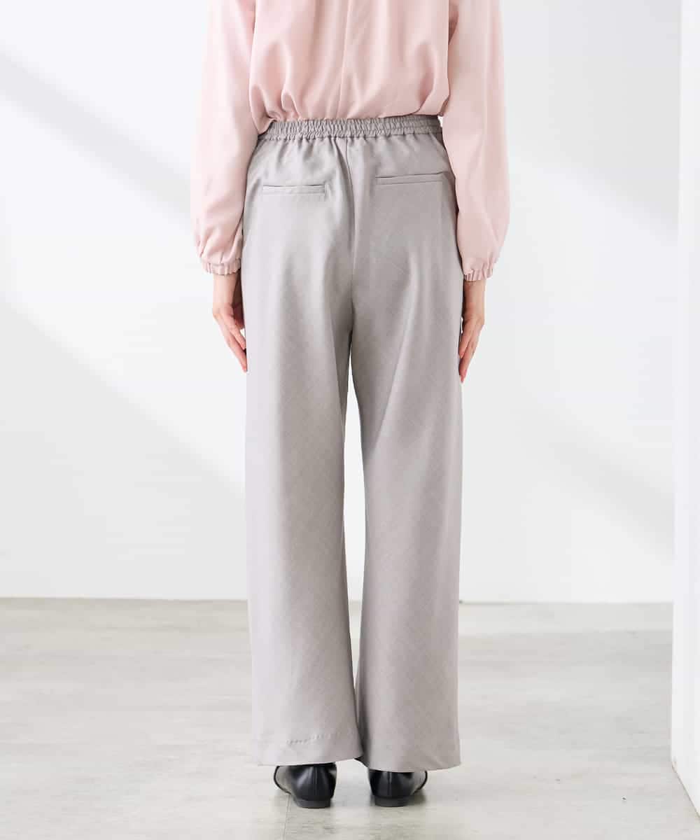 K3LFD31059 a.v.v Elmi(アー・ヴェ・ヴェ) 【低身長サイズ】【洗える】バイアスイージーパンツ ベージュ