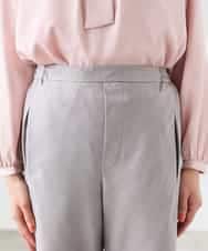 K3LFD31059 a.v.v Elmi(アー・ヴェ・ヴェ) 【低身長サイズ】【洗える】バイアスイージーパンツ ベージュ