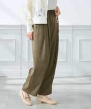 K3LFD32059 a.v.v Elmi(アー・ヴェ・ヴェ) 【低身長サイズ】2タックパンツ カーキ