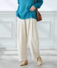 K3LFD32059 a.v.v Elmi(アー・ヴェ・ヴェ) 【低身長サイズ】2タックパンツ カーキ