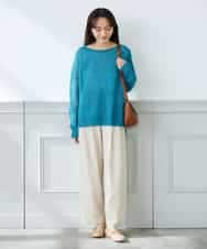 K3LFD32059 a.v.v Elmi(アー・ヴェ・ヴェ) 【低身長サイズ】2タックパンツ カーキ