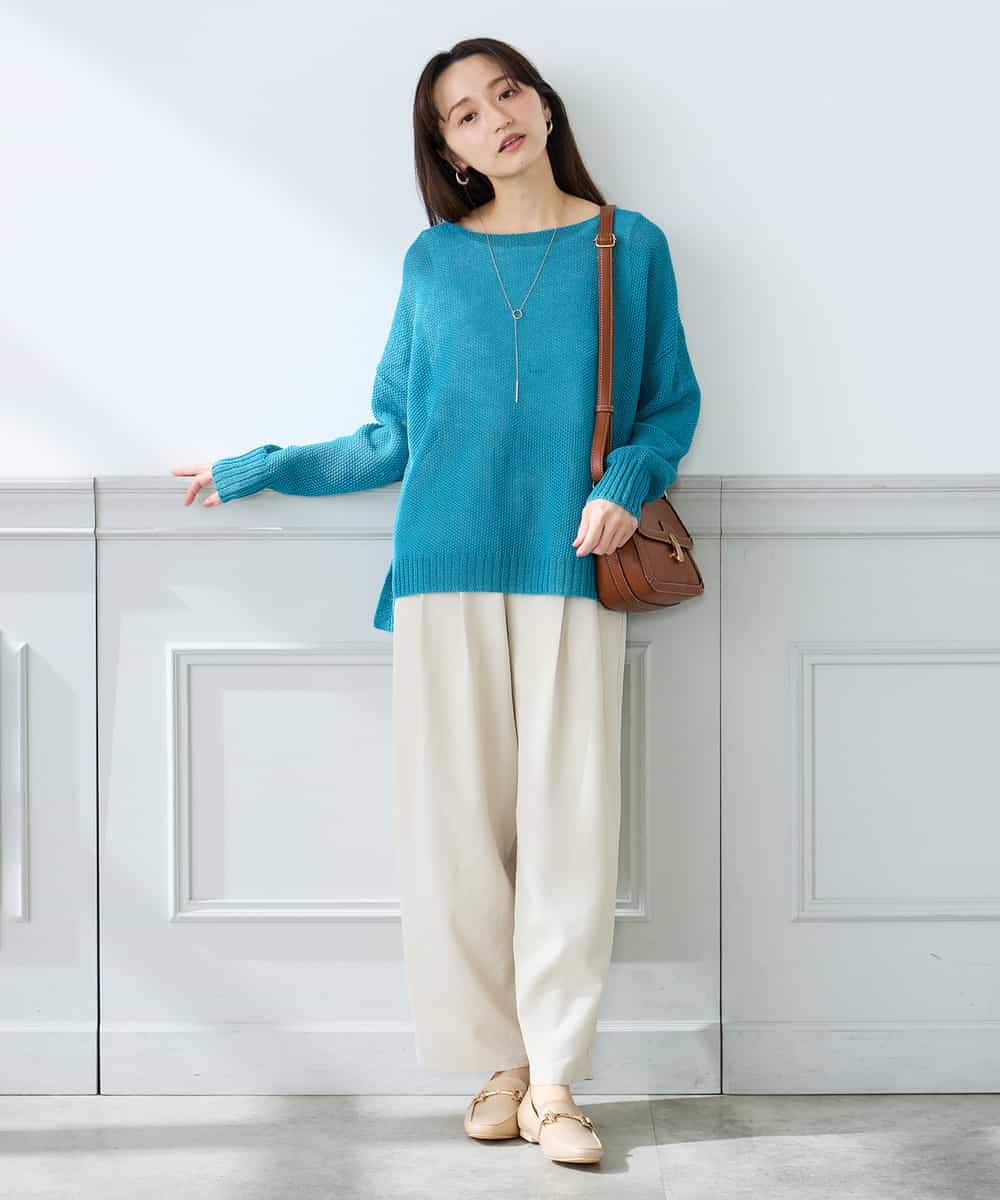 K3LFD32059 a.v.v Elmi(アー・ヴェ・ヴェ) 【低身長サイズ】2タックパンツ カーキ