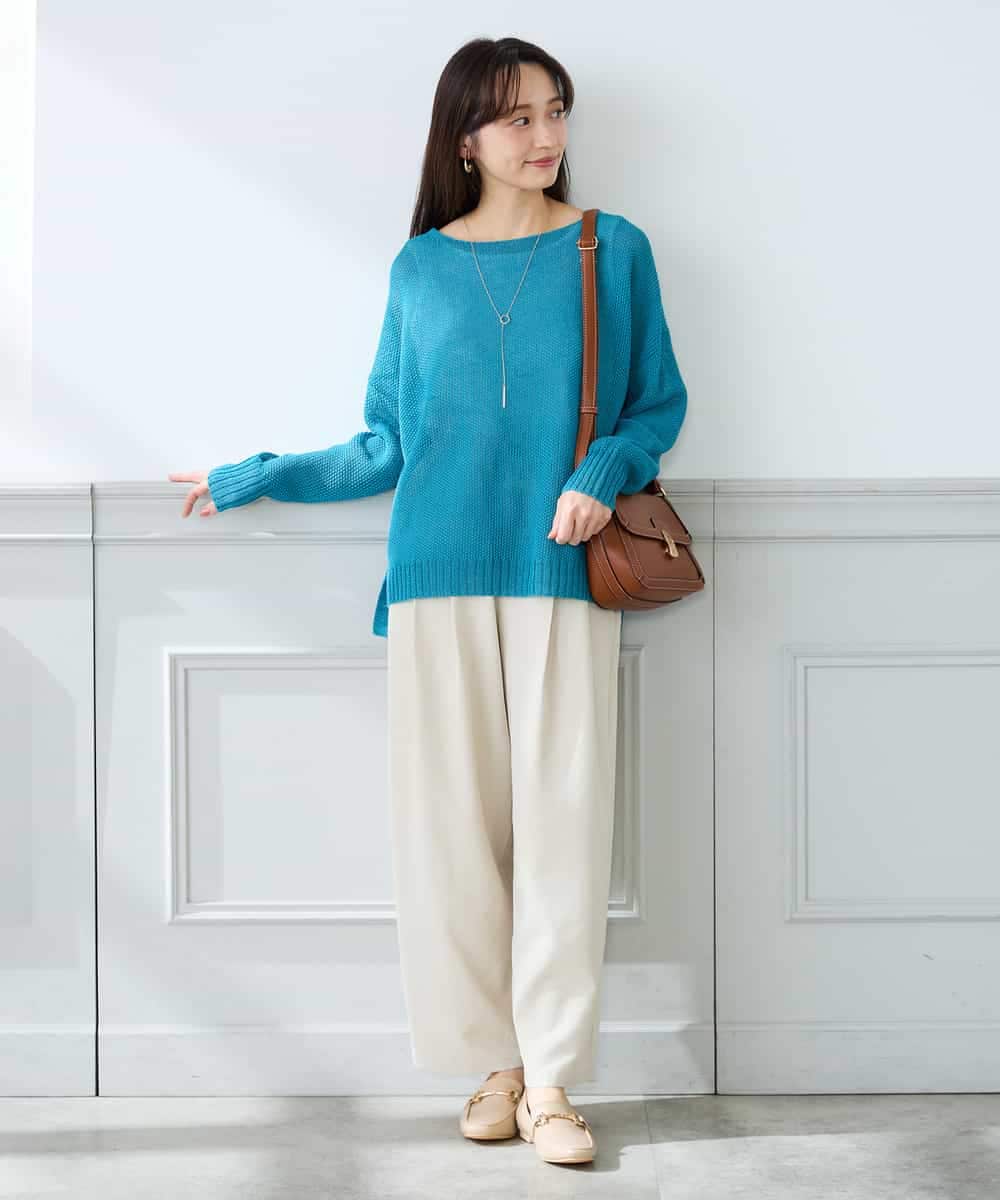 K3LFD32059 a.v.v Elmi(アー・ヴェ・ヴェ) 【低身長サイズ】2タックパンツ カーキ