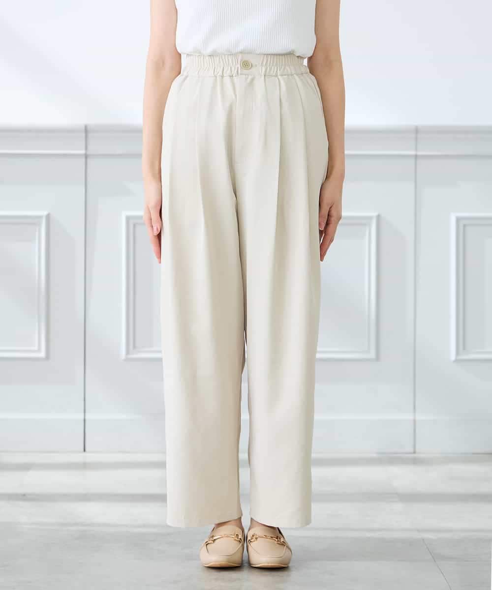 K3LFD32059 a.v.v Elmi(アー・ヴェ・ヴェ) 【低身長サイズ】2タックパンツ カーキ