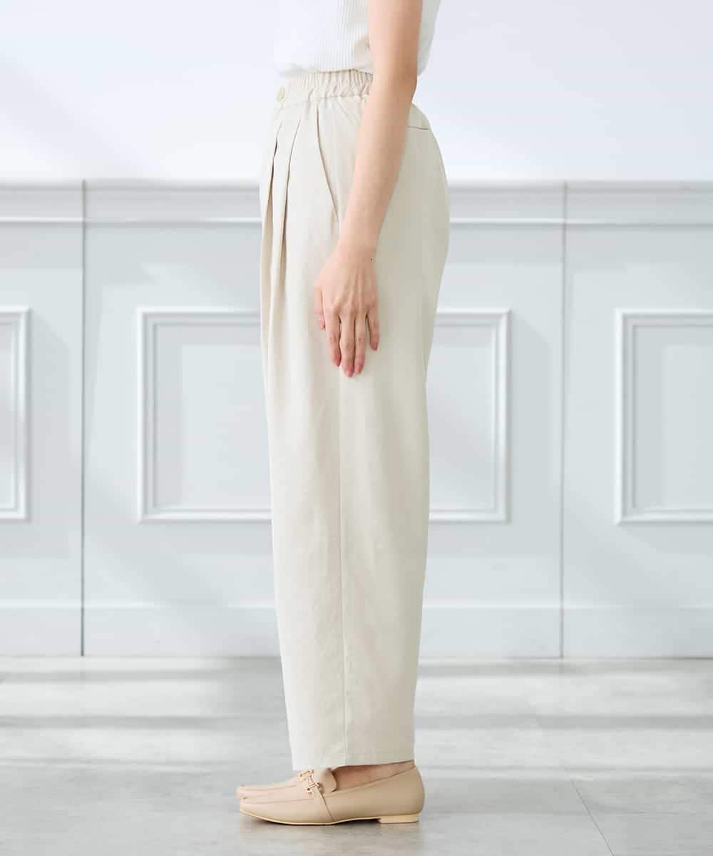 K3LFD32059 a.v.v Elmi(アー・ヴェ・ヴェ) 【低身長サイズ】2タックパンツ カーキ