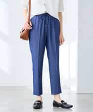 K3LGD14049 a.v.v Elmi(アー・ヴェ・ヴェ) 【低身長サイズ/接触冷感/速乾/UVカット/イージーケア】イージーテーパードパンツ グリーン